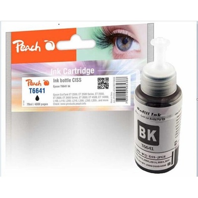 Inkoust Peach Epson T6641 Black - kompatibilní