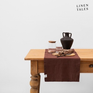 Linen Tales Ленена покривка 40x150 cm Chocolate - Linen Tales (LT-TRLW-40x150-CHO)