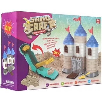 Teddies Комплект за строителство на замък с пясък пластмаса с аксесоари