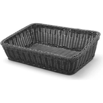 Košík na pečivo - 400x300x120 mm - černý | Hendi 426678%