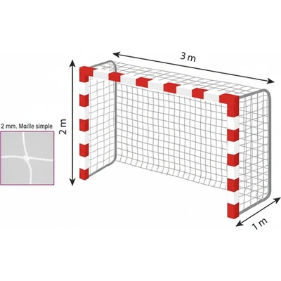 S-Sport Мрежа за хандбална врата 3x2 м S-SPORT ECONOMY