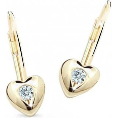 Cutie Jewellery zlaté dětské náušnice C1556-55-X-1 světle modrá