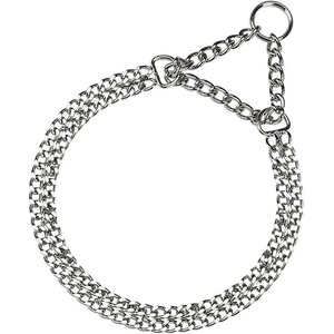 Ferplast Chrome CSS - Метален двуредов нашийник за кучета тип душач, 38 см