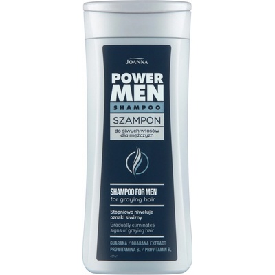 Joanna Power Men šampón na šedivejúce vlasy pre mužov, 200 ml