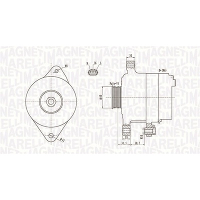 Alternátor MAGNETI MARELLI 063731893010
