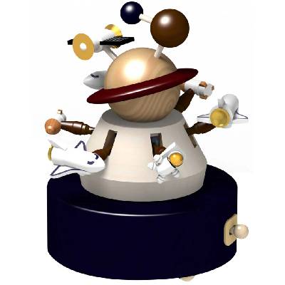 Музикална кутия Wooderfull Life - Космос (BB281691)