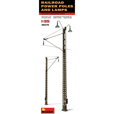 Lamps Railroad Power Poles & 1:35