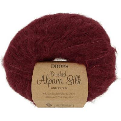 Drops Brushed Alpaca Silk 23 vínová