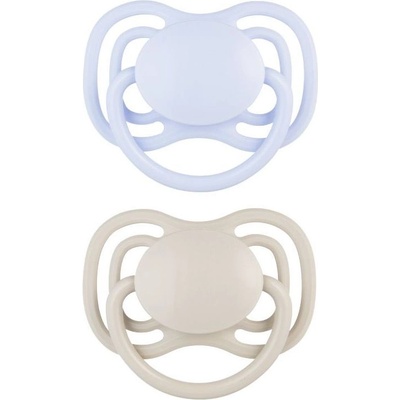 Canpol Силиконови залъгалки Canpol - Nude, за момчета, 0-6 м, 2 броя (23/225_blu)