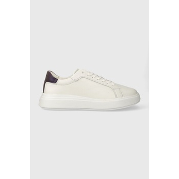 Calvin Klein Кожени маратонки Calvin Klein LOW TOP LACE UP PET в бяло HM0HM01288 (HM0HM01288)