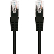 C-TECH CB-PP5-5BK patch, Cat5e, UTP, 5m, černý