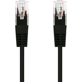 C-TECH CB-PP5-5BK patch, Cat5e, UTP, 5m, černý