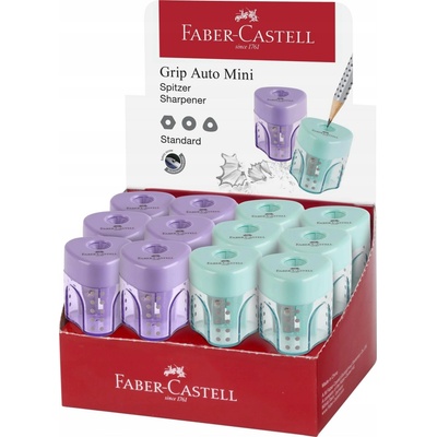 Ručný Strúhadlo Faber-Castell modré s jednorazovým nábojom a nádobou