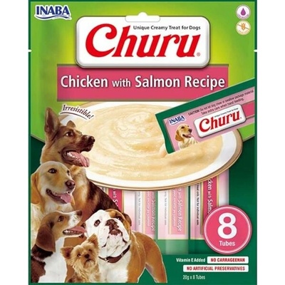 Churu dog snack kuře & losos 8 x 20 g