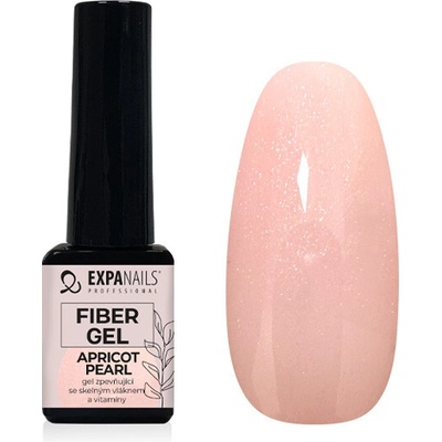 Expa nails Uv Led gel Fiber zpevňující gel se skelnými vlákny apricot pearl 5 ml