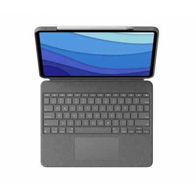 Logitech Combo Touch QWERTY Американски международен език Smart Connector Сив (920-010257) (920-010257)