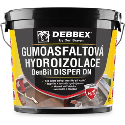 Gumoasfaltová hydroizolácia, DenBit DISPER DN čierna 5kg