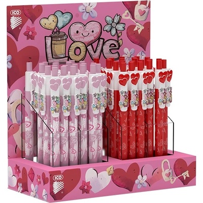 ICO Химикалка ICO Love mixed 48 броя 9010195000 (9010195000)