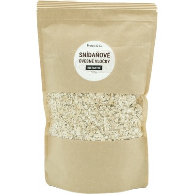 Protein&Co. Snídaňové ovesné vločky - Instantní - 500 g