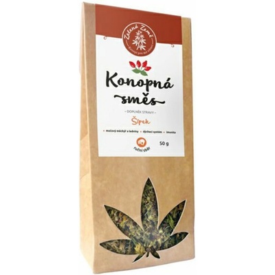 Zelená Země Konopná zmes so šípkami 50 g