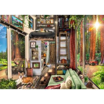 Ravensburger - Puzzle A cottage in the forest - 1 000 piese