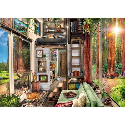 Ravensburger - Puzzle A cottage in the forest - 1 000 piese