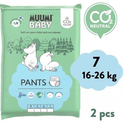 Muumi Baby Pants 7 XL 16-26 kg 2 ks