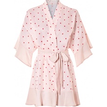 esmara dámské saténové kimono světle růžová
