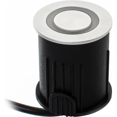Lightex Led ТЯЛО ЗА ВГРАЖДАНЕ В ЗЕМЯ 24v 3w 6000k ip67 Ф46 СРЕБРО lightex nitro (3800883143842)