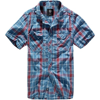 Brandit Roadstar shirt 1/2 sleeve červeno-modrá