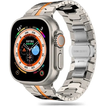 Tech-Protect Каишка Tech-Protect Stainless Line за Apple Watch 4 / 5 / 6 / 7 / 8 / 9 / SE / Ultra 1 / 2 (42/44/45/49 mm), Titanium Orange (5906203697311)