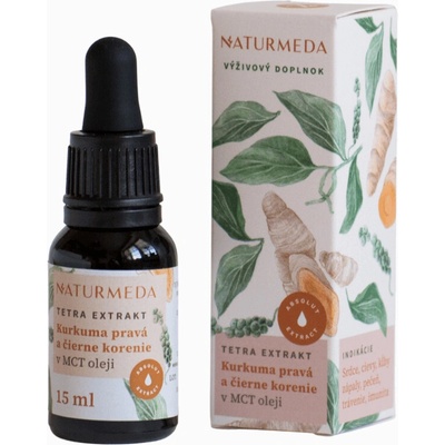 Naturmeda Kurkuma pravá Tetra bylinný extrakt 15 ml