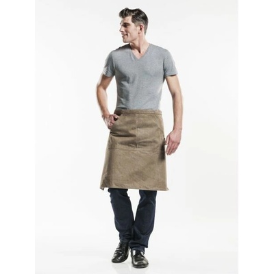 Chaud Devant Kuchařská zástěra Pouch Mud Denim Sand béžová