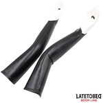 LateToBed BDSM Line Single Finger Gloves Black