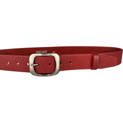 Penny Belts kožený opasek 99R90 červený