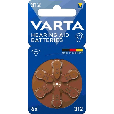 Varta Hearing Aid Type 312 6ks 24607101416