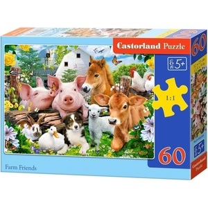 Castorland Пъзел Castorland от 60 части - Приятели във фермата (B-066209) - baby