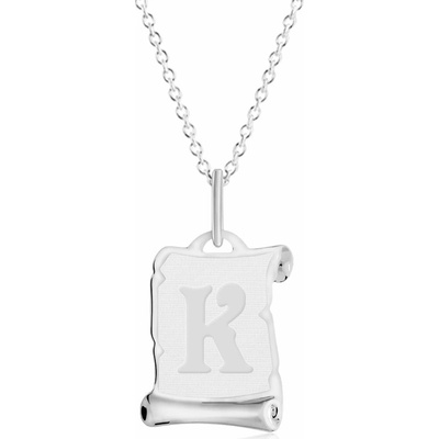 Gemmax Řetízek s písmenem K z bílého zlata GUSWN-56231-25841