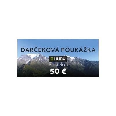 HUDY Elektronická darčeková poukážka 50€