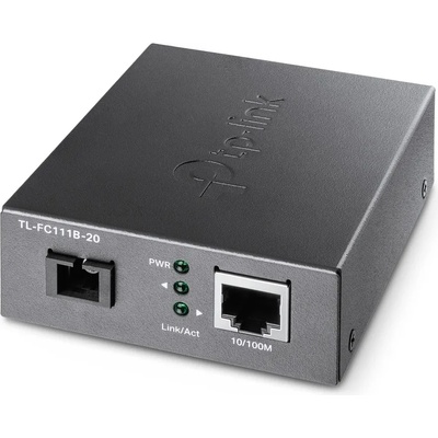 TP-Link Медиа конвертор TP-Link TL-FC111B-20, 10/100Mbps WDM Media Converter, 1x 10/100 Mbps RJ45 Port, 1x 10/100 Mbps SC Fiber Optic Port (TL-FC111B-20)