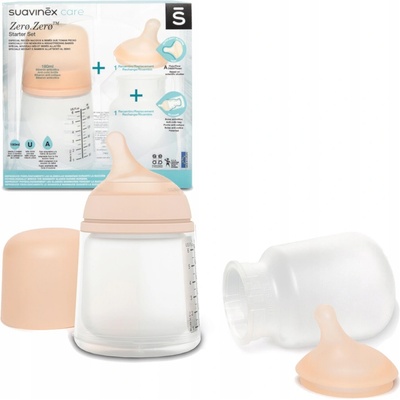 Suavinex antikoliková láhvička Zero A sada bílá 180 ml