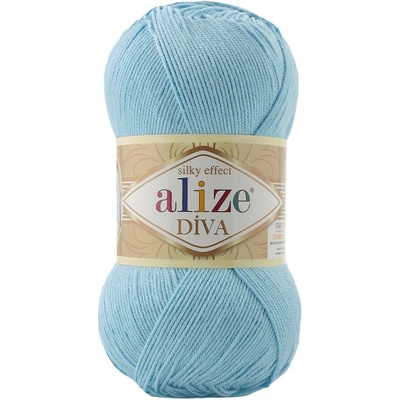 Alize příze Diva 346 světlá tyrkysově modrá