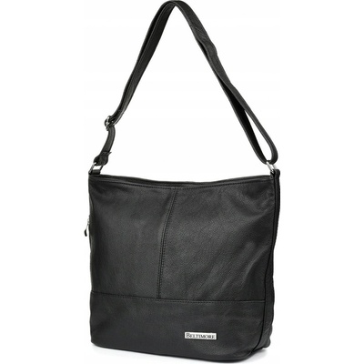 Beltimore kabelka cez rameno prírodná koža čierna
