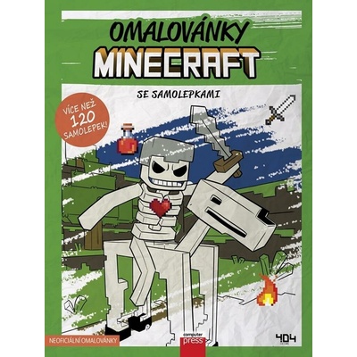 Omalovánky Minecraft se samolepkami – Zboží Dáma