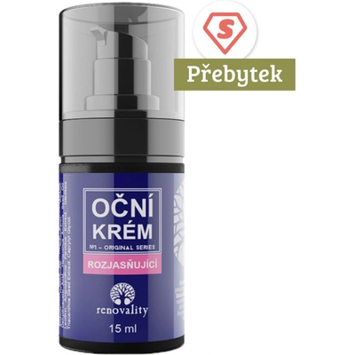 Renovality Oční krém rozjasňující 15 ml