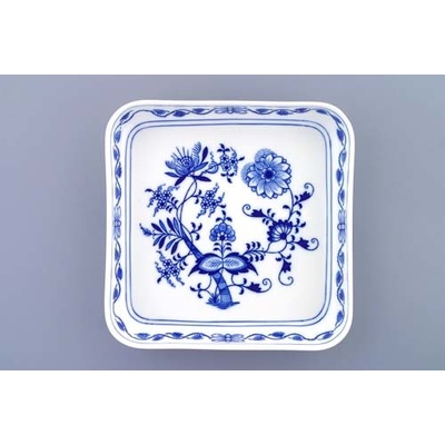 Český porcelán Dubí Cibulák misa šalátová štvorhranná nízka 21x21cm