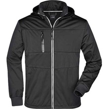James & Nicholson pánská softshellová bunda JN1078 Black
