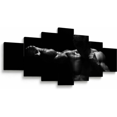 Obraz - Úder päsťou, sedemdielne 210x100 cm