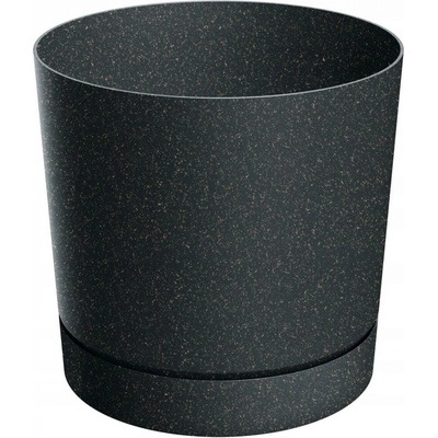 PROSPERPLAST Kvetináč TUBO P ECO WOOD antracit 14,7cm