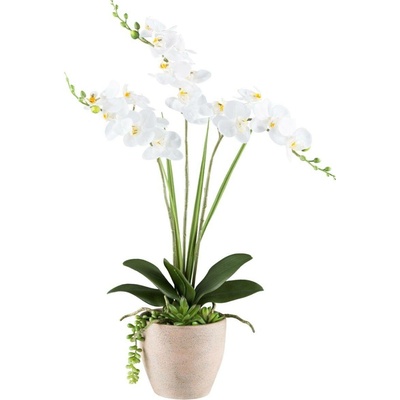 Gasper Umělá orchidej 55 cm, bílá